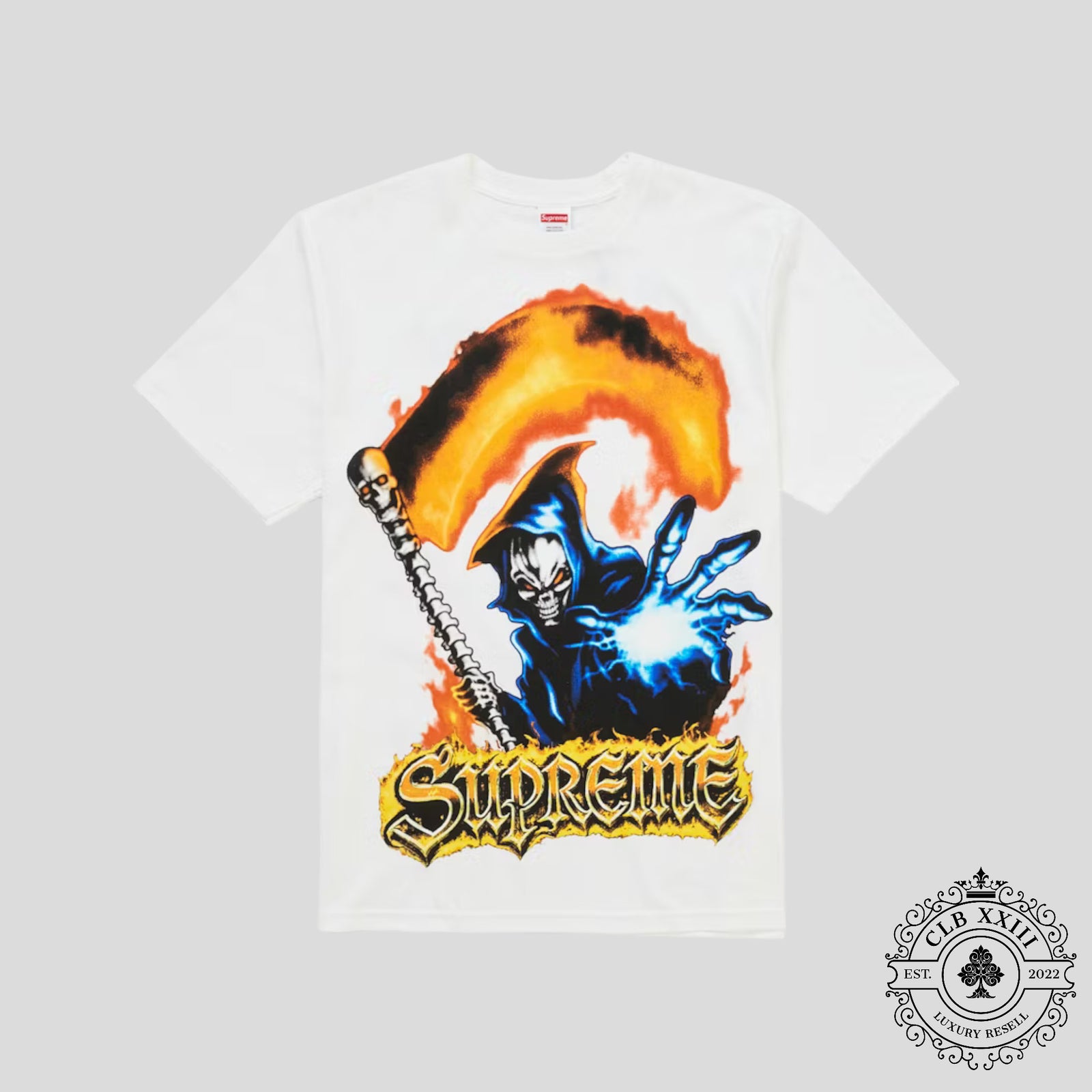Supreme Grim Reaper Tee in White