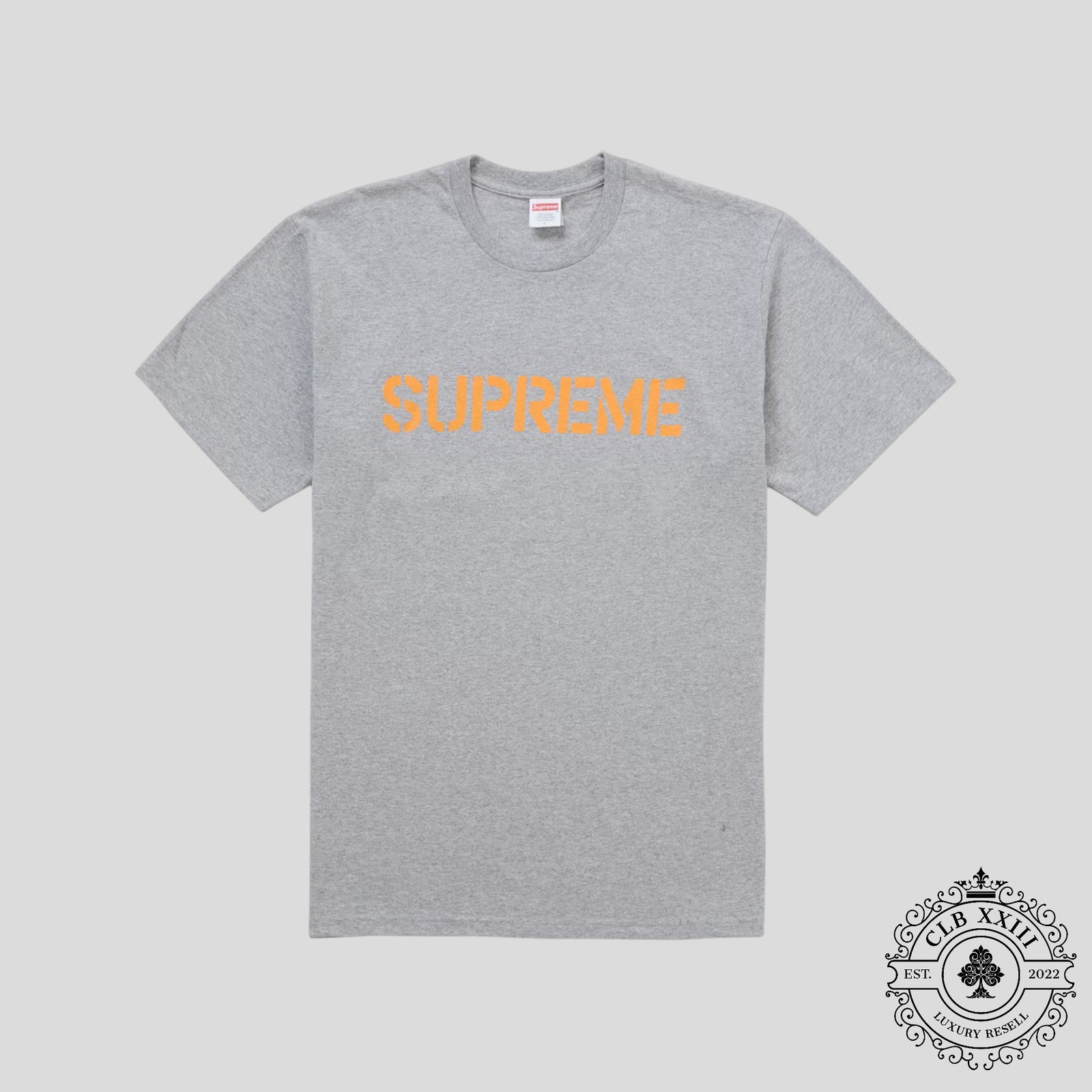 Supreme Hard Tee in Heather Grey