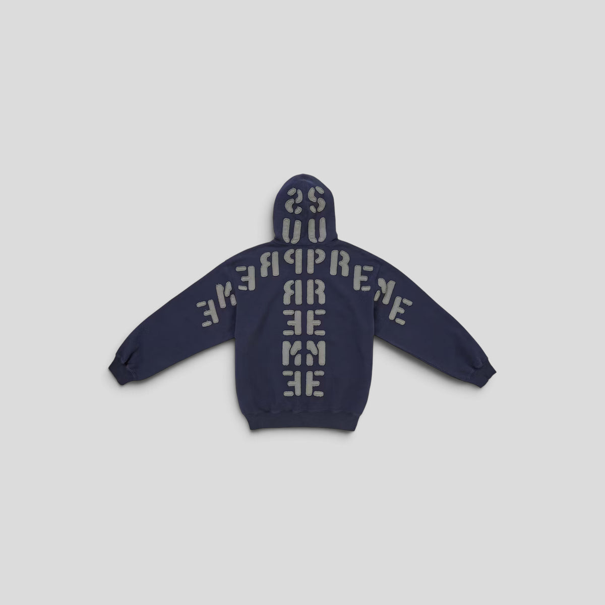 Supreme Mirror Applique Hoodie in Navy