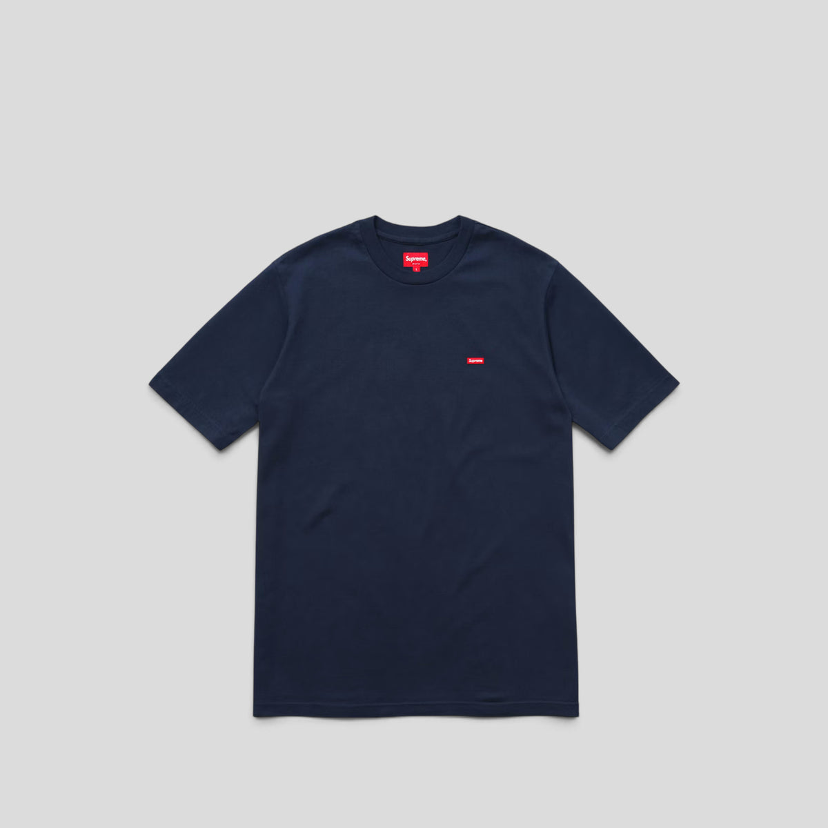 Supreme Small Box Logo Tee in Navy