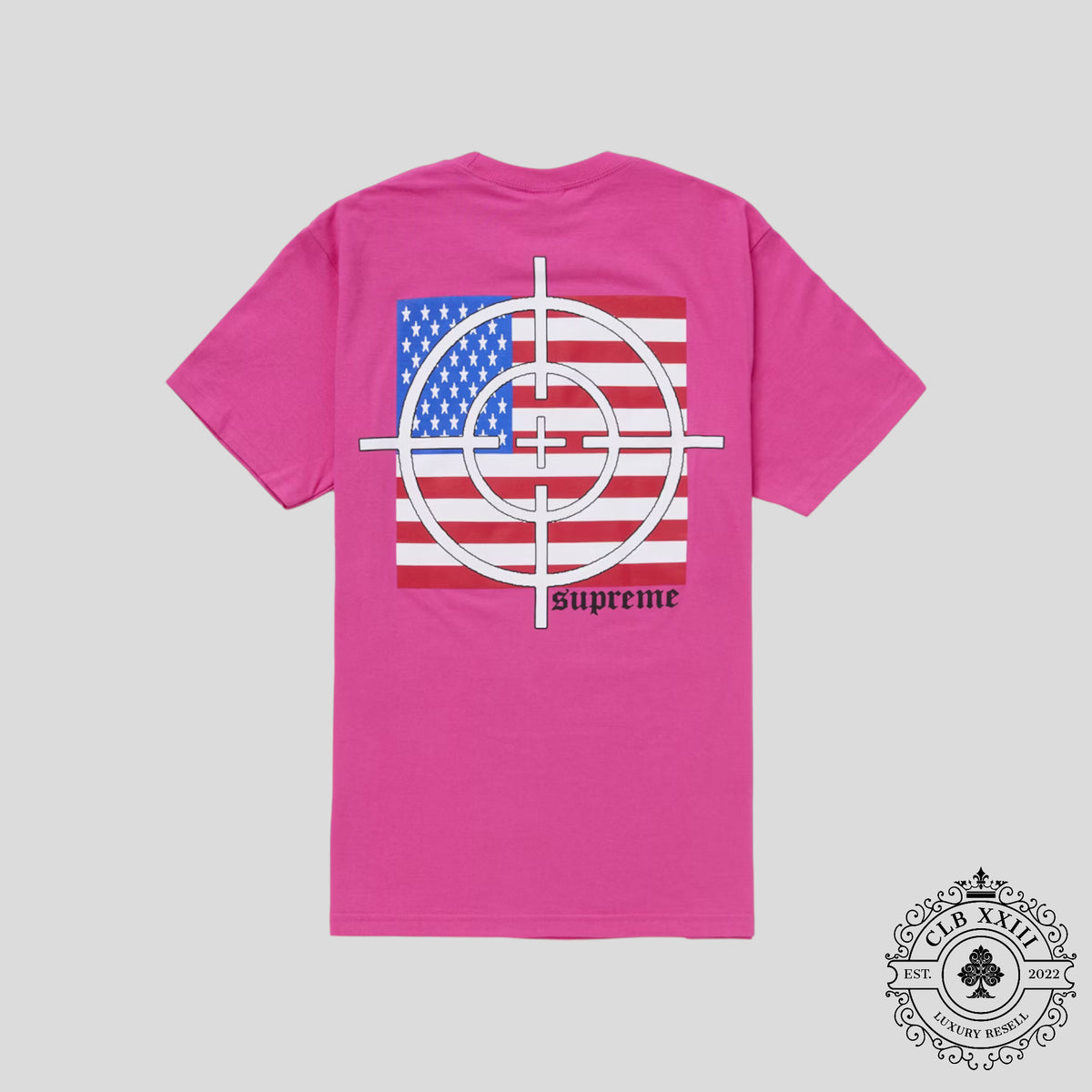 Supreme Target Tee in Fuchsia