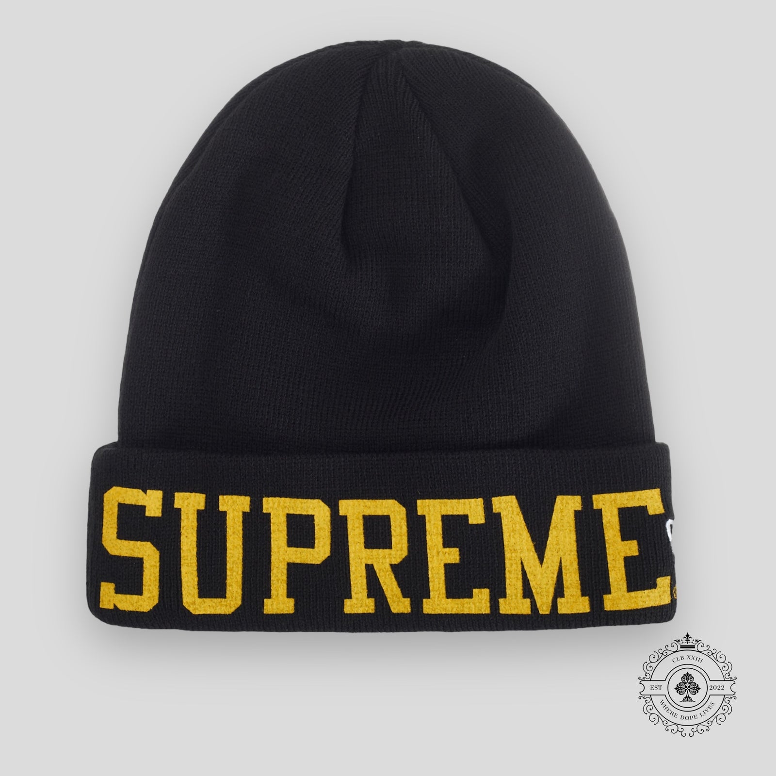 Supreme Varsity Beanie Black FW23