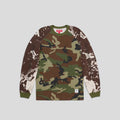 Supreme Wildlife Raglan Long Sleeve Tee in Camo