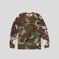 Supreme Wildlife Raglan Long Sleeve Tee in Camo