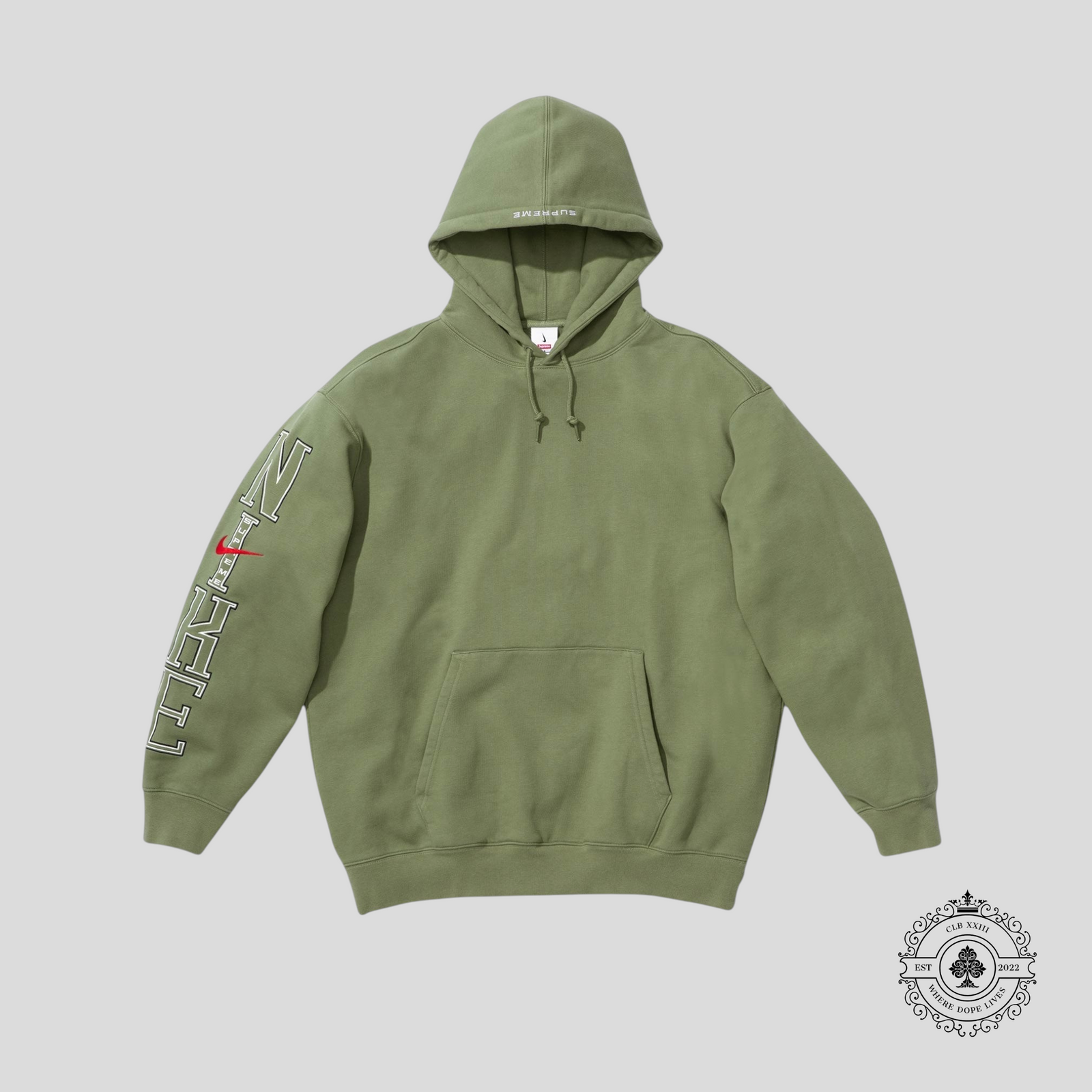 Supreme X Nike SS24 Hooded Sweatshirt in Green