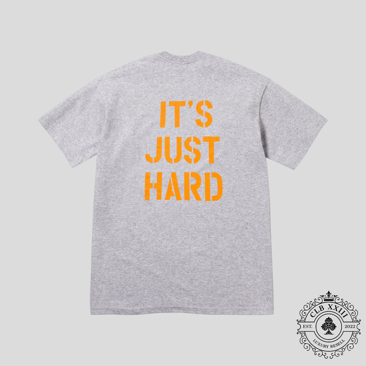 Supreme Hard Tee in Heather Grey