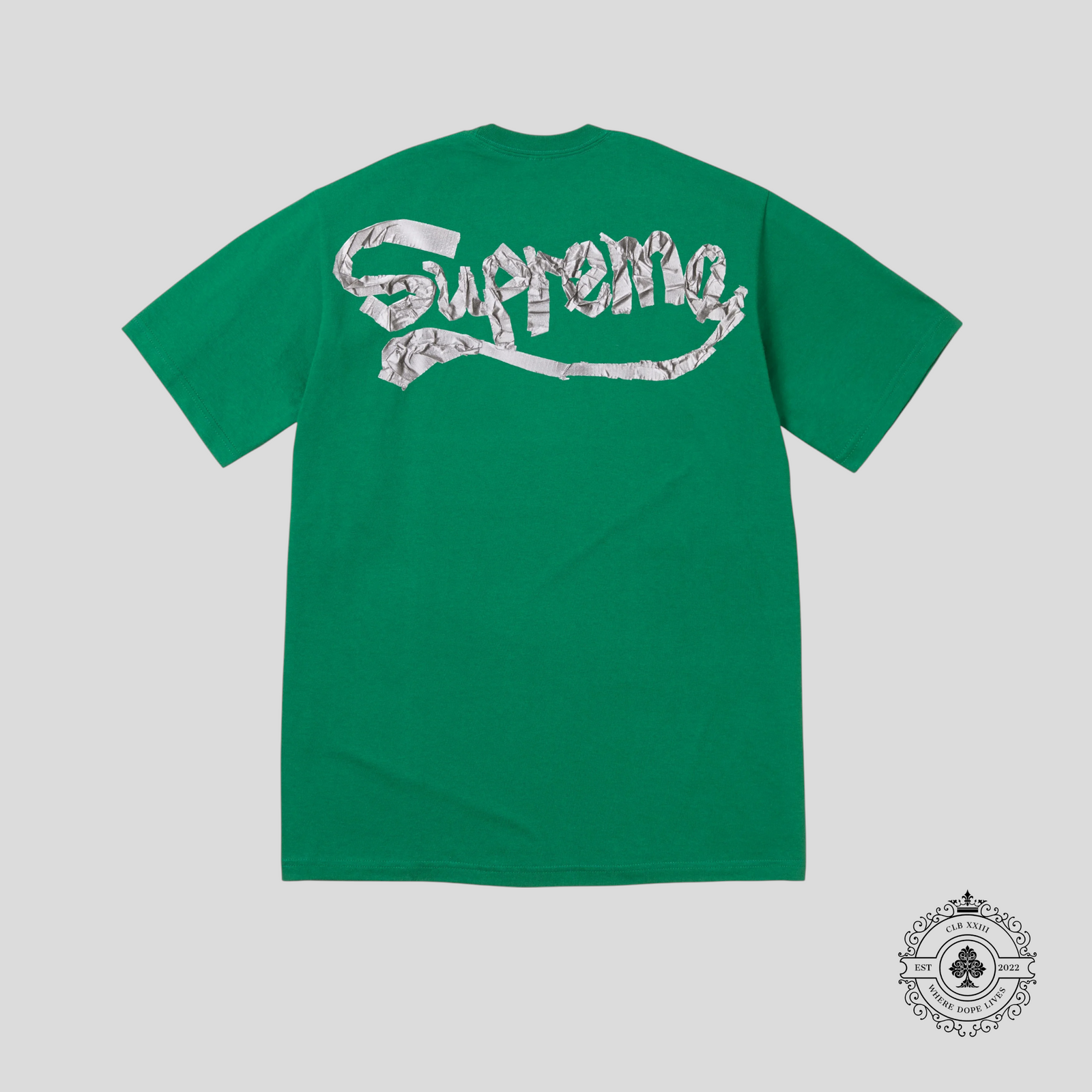 Supreme Tape Tee in Green