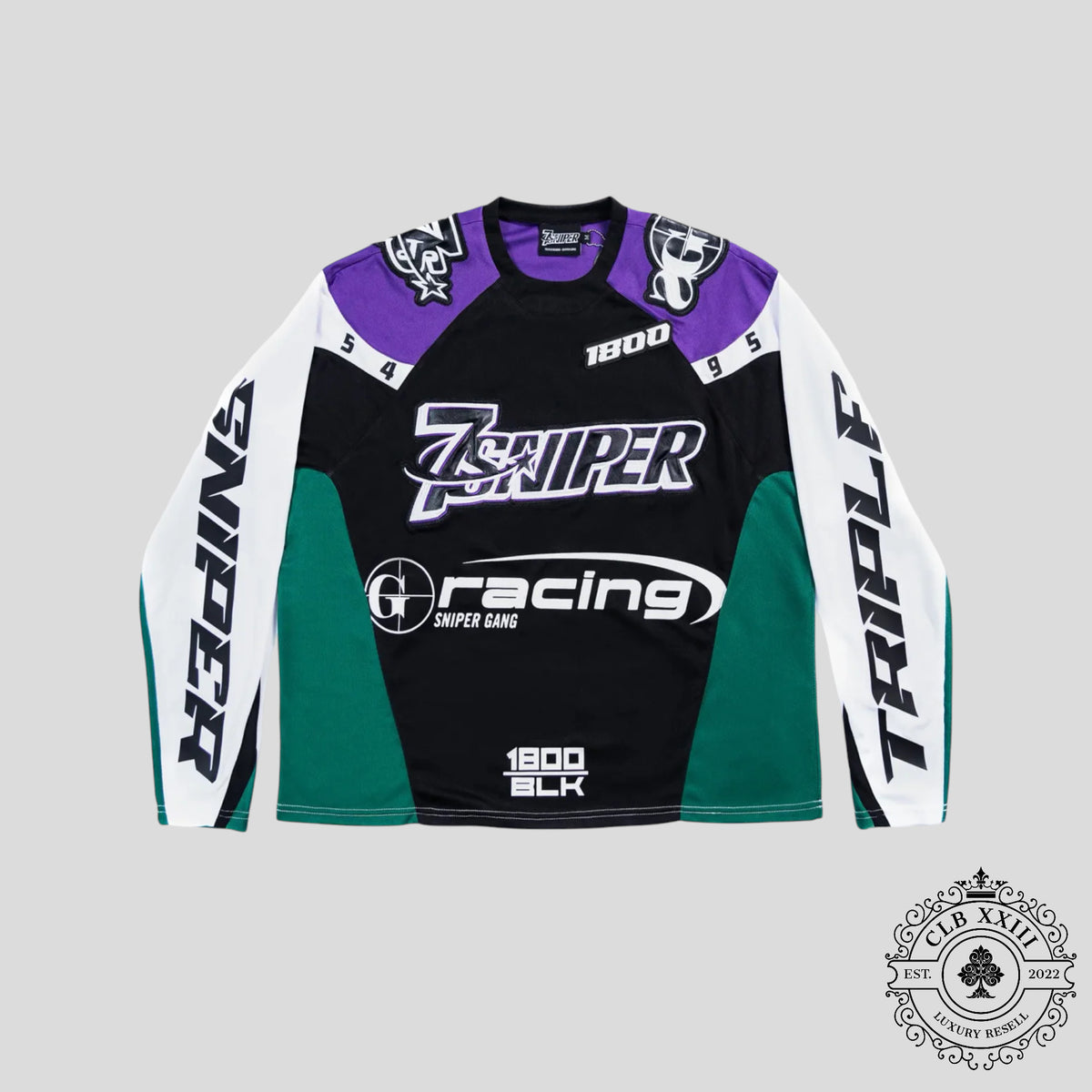 Triple Sevens X Sniper Gang 1800 Racing Jersey in Green