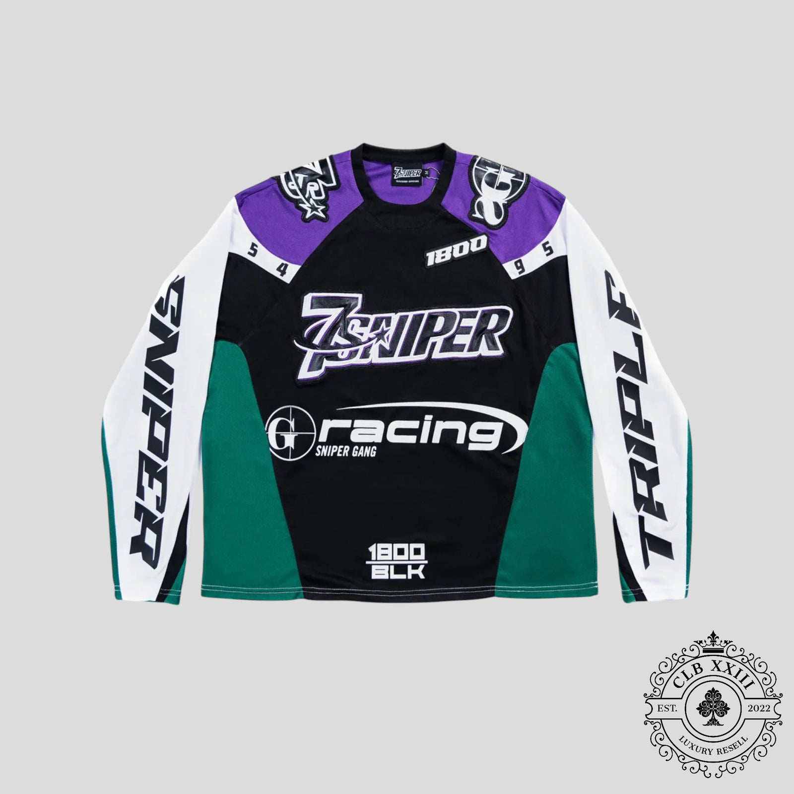 Triple Sevens X Sniper Gang 1800 Racing Jersey in Green