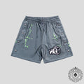 Triple Sevens X Sniper Gang Nylon Shorts in Green