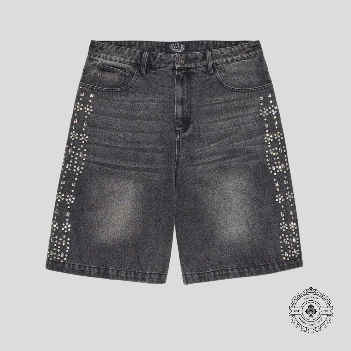Vale Candy Jorts in Black Wash
