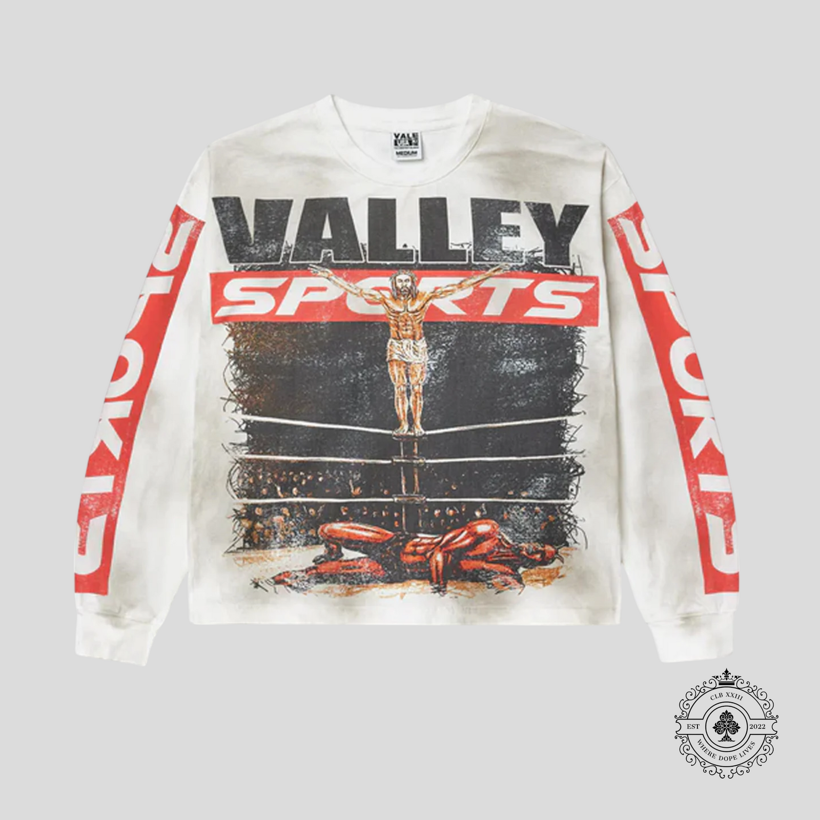 Vale Jesus Hardy Long Sleeve Tee in White