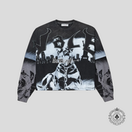 Vale Monochrome Long Sleeve Tee in Black