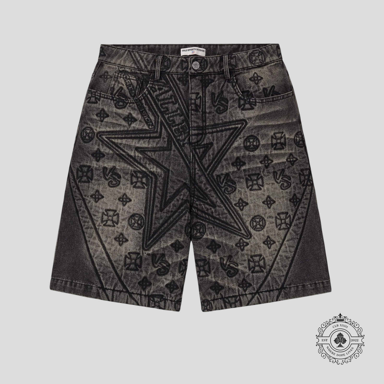 Vale Spade Jorts in Black Wash
