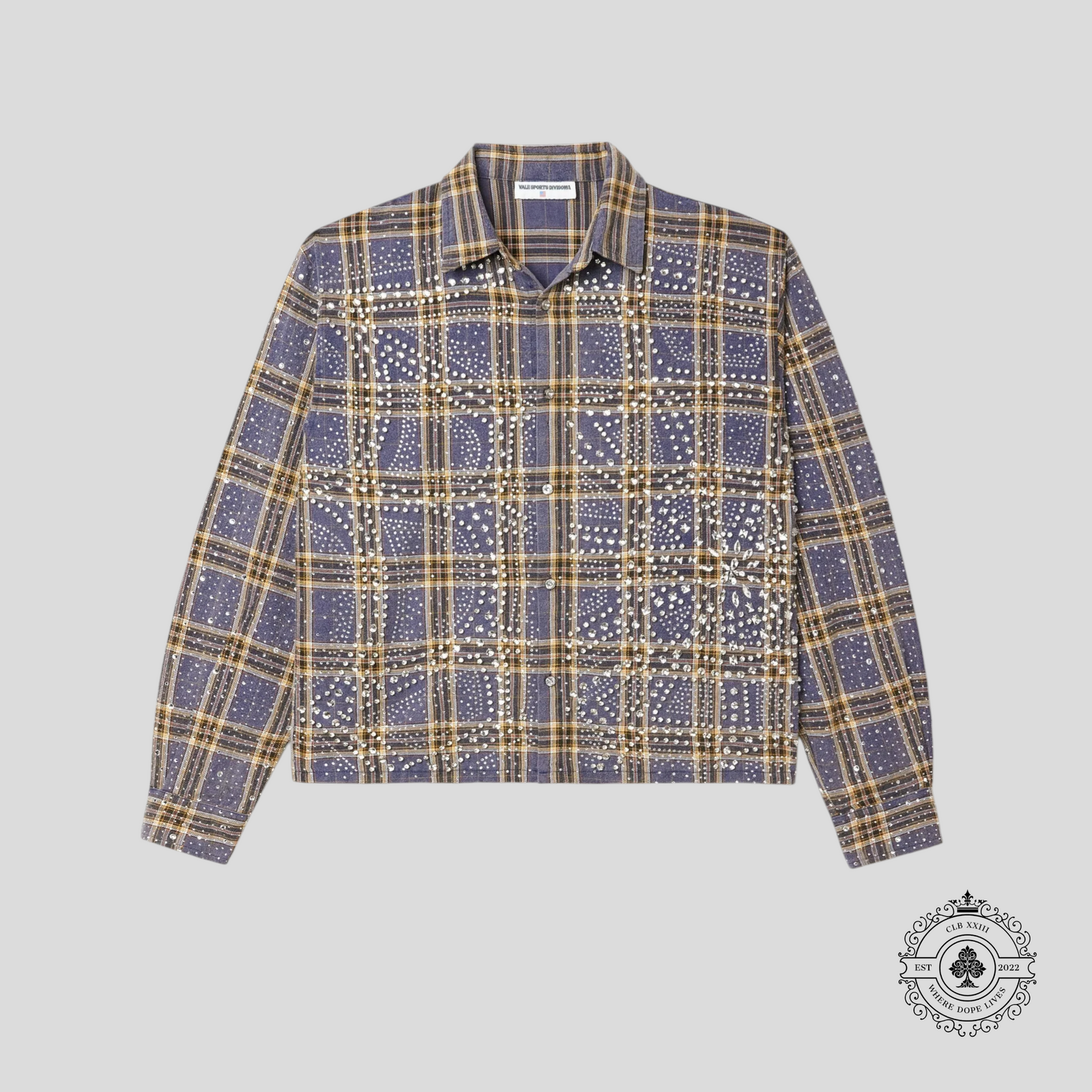 Vale Moonlight Flannel Button Up in Purple
