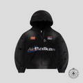 Bravest Studios Balkan Zip Hoodie in Vintage Black