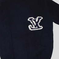 Louis Vuitton LV Intarsia Sweater in Navy Blue
