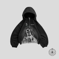 Bravest Studios Mary Zip Up Hoodie in Black
