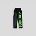 VERTABRAE Sweatpants Washed Black/Green