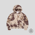 Bravest Studios Chip Camo Zip Hoodie in Brown