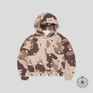 Bravest Studios Chip Camo Zip Hoodie in Brown