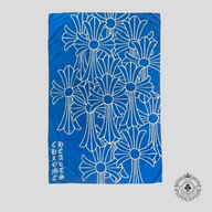 Chrome Hearts Cross Logo Beach Towel in Blue
