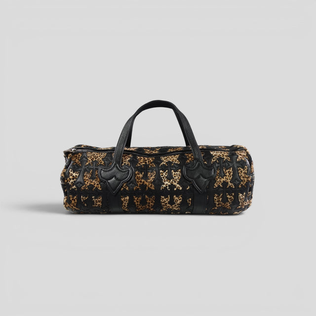 Chrome Hearts Leopard Cross Patch Duffle Bag