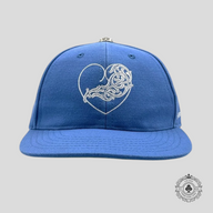 Chrome Hearts Vine Hearts Wool Fitted Hat in Blue