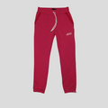 CLB XXIII Amiri pink cotton sweatpants with white logo print and drawstring waist