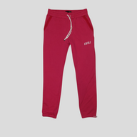 CLB XXIII Amiri pink cotton sweatpants with white logo print and drawstring waist