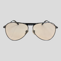 CLB XXIII Balenciaga aviator sunglasses featuring a black frame and clear lenses with logo detail on the bridge