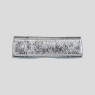 CLB XXIII Balenciaga Crush small chain bag in metallic silver leather with a distressed crinkled texture