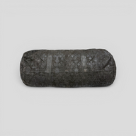 CLB XXIII Chrome Hearts black leather duffle bag featuring embossed cross patches and .925 sterling silver hardware.