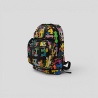 CLB XXIII Chrome Hearts multicolor leather backpack with filigree cross patches and sterling silver hardware