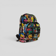 CLB XXIII Chrome Hearts multicolor leather backpack with cross patches and sterling silver filigree hardware