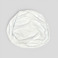 CLB XXIII Chrome Hearts oversized white leather bean bag chair featuring an all-over embossed cross pattern