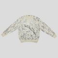 CLB XXIII Dior beige wool sweatshirt featuring a reflective silver Oblique monogram pattern and crew neckline.