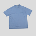CLB XXIII Dior Christian Dior Couture blue virgin wool t-shirt with short sleeves and crew neck