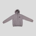 CLB XXIII Dior CD Icon hoodie in dusty purple cotton with a front kangaroo pocket and black logo embroidery