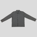 CLB XXIII Dior Oblique jacquard overshirt in grey and navy blue cotton with classic monogram pattern