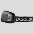 CLB XXIII Dolce & Gabbana black ski goggles with branded lens and adjustable logo strap