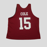 CLB XXIII Drake x J Cole It's All A Blur tour reversible mesh jersey in red with white Cole 15 lettering