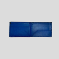 CLB XXIII pre-owned navy blue leather Goyard Insert Victoire card wallet with multiple card slots