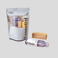 CLB XXIII Jason Markk Essential Kit with 4oz cleaning solution and standard wooden brush for sneaker care