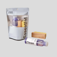 CLB XXIII Jason Markk Essential Kit with 4oz cleaning solution and standard wooden brush for sneaker care