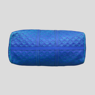 CLB XXIII Louis Vuitton Taurillon Illusion Keepall tote bag in Bleu Vert with embossed Monogram pattern