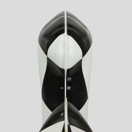 CLB XXIII Louis Vuitton Bubble LV checker print display piece with black and white geometric pattern