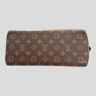 CLB XXIII Louis Vuitton Monogram Petit Palais handbag base in brown coated canvas with iconic logo pattern