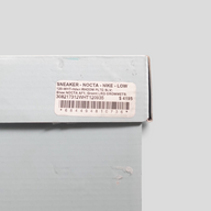 CLB XXIII Chrome Hearts X Nocta Air Force 1 Low sneaker box label with product details and barcode