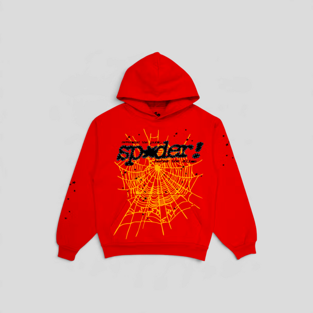 Sp5der P*NK V2 Hoodie in Red